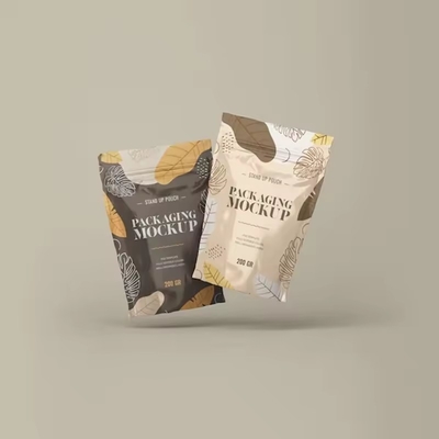 Перезамыкаемая упаковка для пищевых продуктов Stand Up Pouch Matt Surface Zipper Bag With Valve Foil Ziplock Coffee Bag
