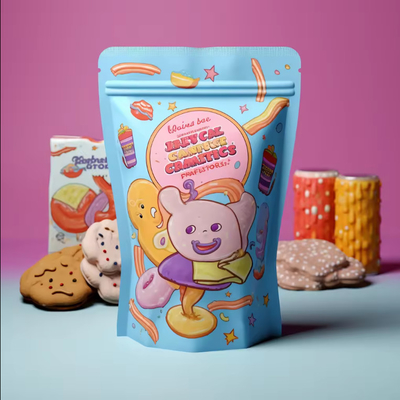 OEM Custom Printed Standing Ziplock Bag Перезамыкаемая алюминиевая фольга Mylar Bag с ремешком для пищевых пакетов