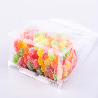 На заказ Плоское нижнее восьмистороннее уплотнение Прозрачное прозрачное Zip Lock Сухофрукты Пищевые продукты Рисовая упаковка Пластиковый подъемный мешок