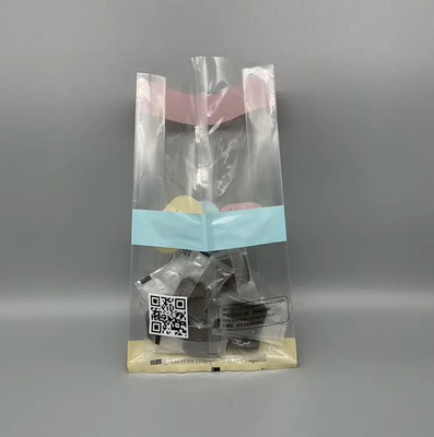 Настройка заднего уплотнения Pouch Clear Side Gusset Quad Seal Stand Up Food Nut Snack Candy Eight Side Seal Прозрачная пластиковая сумка