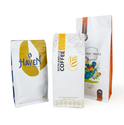 Customized LOGO Printing Flat Bottom Pouch Gusset Eight Side Seal Pet Food Bag Rice Cookie Dry Goods Food Plastic Bag For Coffee Продукты питания для домашних животных Продукты питания для домашних животных