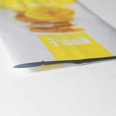 Цифровая печать на заказ Печатный полиэтиленовый мешок из алюминиевой фольги Кофейная закуска Трехсторонний запечатанный мешок Плоский мешок Задний запечатанный мешок