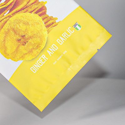 Цифровая печать на заказ Печатный полиэтиленовый мешок из алюминиевой фольги Кофейная закуска Трехсторонний запечатанный мешок Плоский мешок Задний запечатанный мешок