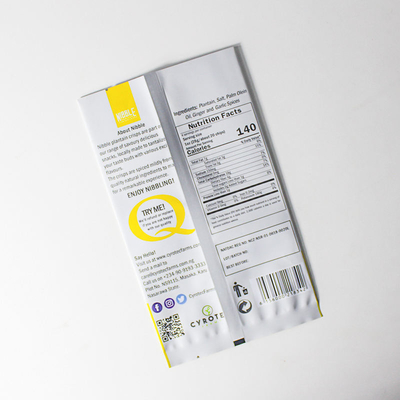 Цифровая печать на заказ Печатный полиэтиленовый мешок из алюминиевой фольги Кофейная закуска Трехсторонний запечатанный мешок Плоский мешок Задний запечатанный мешок