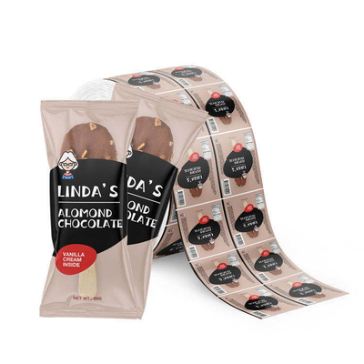 Пользовательская печать пищевой упаковки из пластиковой рулонной пленки, упаковка для мороженого, ламинированная рулонная пленка из алюминиевой фольги