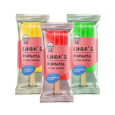 Пользовательская печать пищевой упаковки из пластиковой рулонной пленки, упаковка для мороженого, ламинированная рулонная пленка из алюминиевой фольги