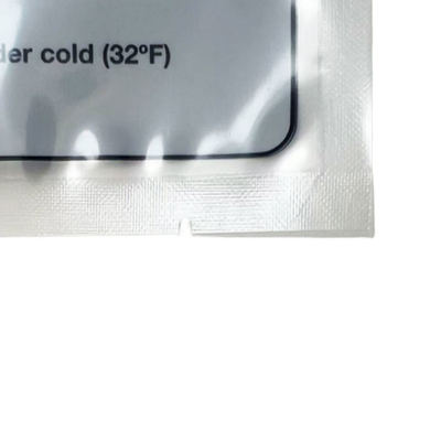 Заказ напечатанный логотип мешки с горячим уплотнением мешки с тремя сторонами замороженная упаковка продуктов питания пластиковые вакуумные мешки мясные упаковки с окном