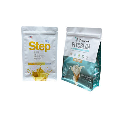 Напечатанный на заказ Stand-Up Ziplock Pouch для упаковки продуктов питания для закусок Конфеты порошок орехи Сухие специи порошки Сахар