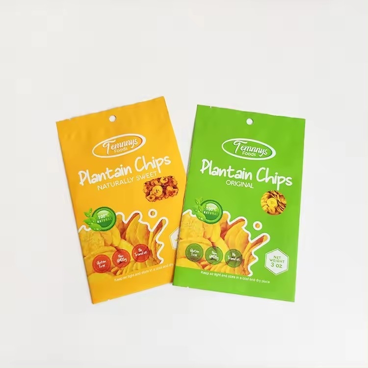 3.5 Mylar Bag Custom Printed Heat Seal Snack Banana Slices 3 боковые тепловизоры из алюминиевой фольги