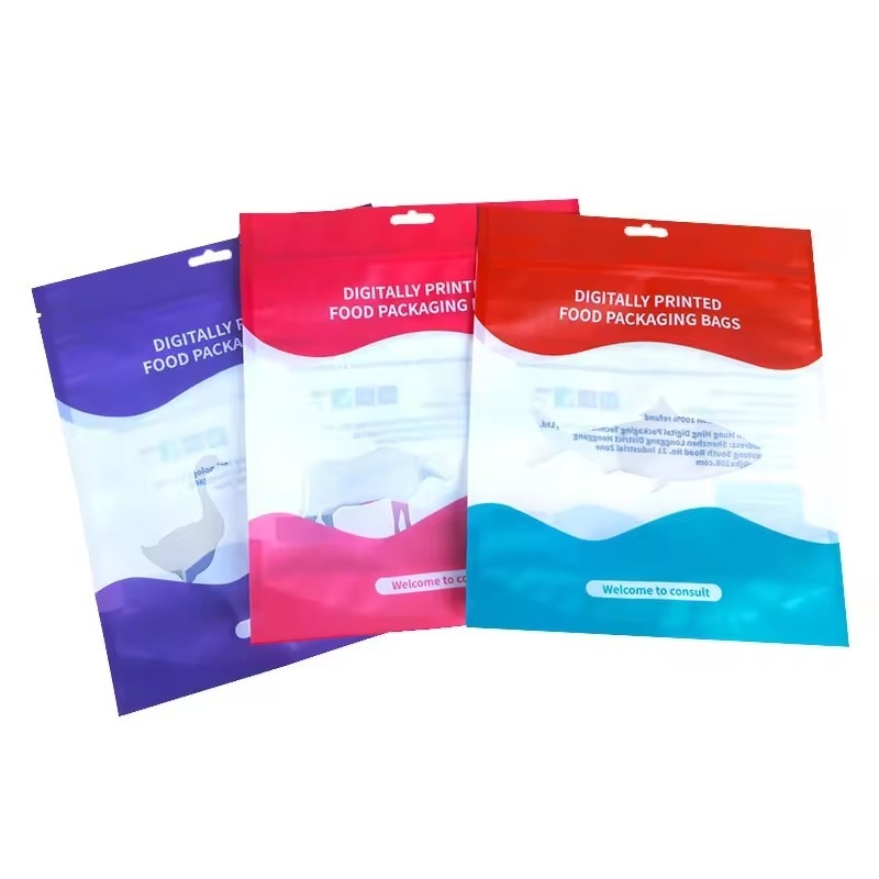 Напечатанный Mylar Zip Lock Bag Snack Packaging Bag Stand Up Pouch For Food Snack Многоразовые голографические упаковочные пакеты