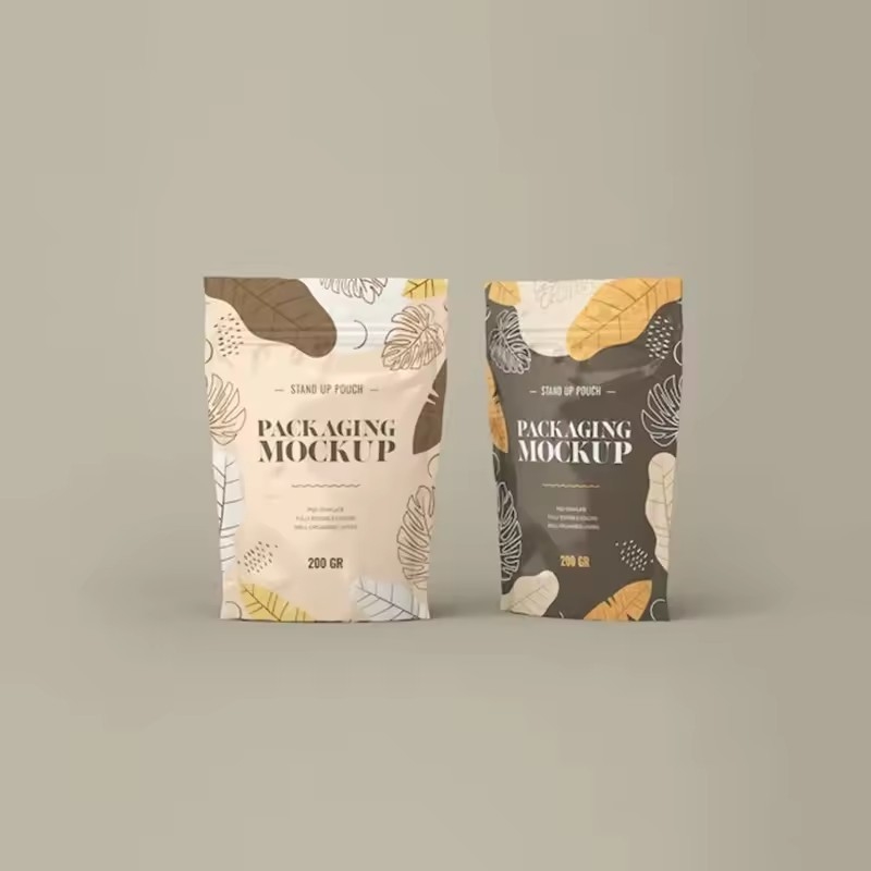 Перезамыкаемая упаковка для пищевых продуктов Stand Up Pouch Matt Surface Zipper Bag With Valve Foil Ziplock Coffee Bag