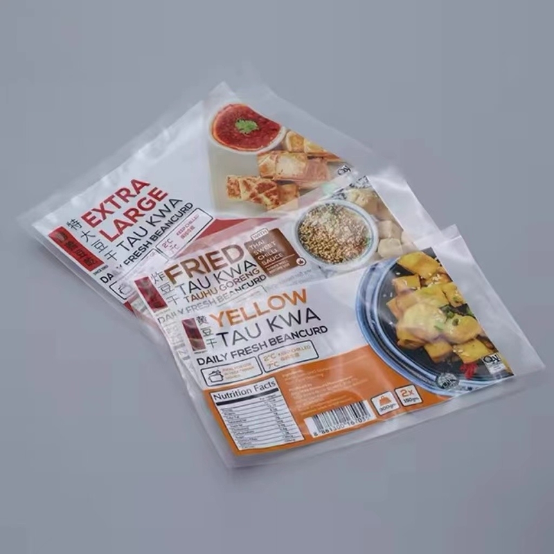Заказ печатная упаковка пищевых продуктов Торба с трехсторонним уплотнителем Торба нейлоновая упаковка Замороженная упаковка для пищи из пельмени Морские продукты креветки