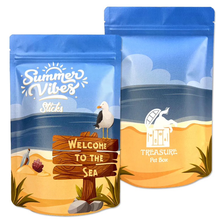 Печать пластиковых пакетов Производитель Полная печать Стоять Zip Lock Pouch Mylar Packaging Bag