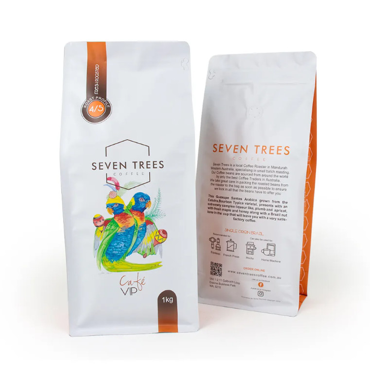 Customized LOGO Printing Flat Bottom Pouch Gusset Eight Side Seal Pet Food Bag Rice Cookie Dry Goods Food Plastic Bag For Coffee Продукты питания для домашних животных Продукты питания для домашних животных