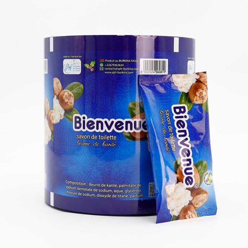 Горячая распродажа: ламинированная пленка из пищевого пластика с индивидуальной печатью для гибкой упаковки мыла