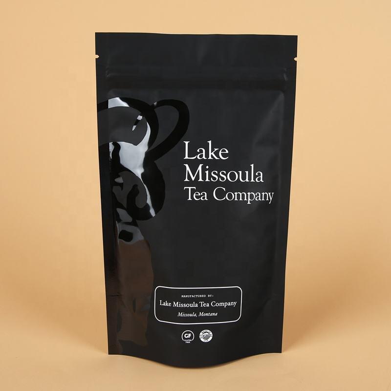 Перезамыкаемые рюкзаки для упаковки пищевых продуктов с резьбой Стоять вверх Пакет на заказ Пакет с порошком специй Пластмассовый пакет